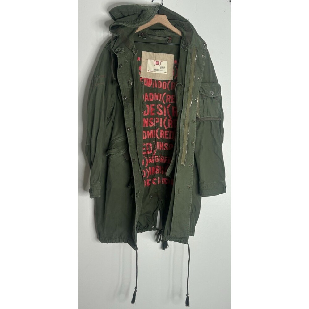 GAP Project RED Bono Military Jacket Fishtail Vintage Parka Army Green Medium